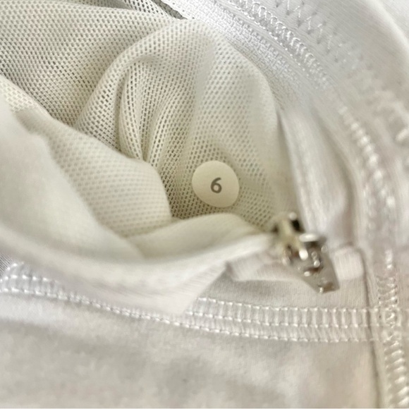 lululemon Forme Jacket Full Zip Dune White Sz 6 - Picture 13 of 16